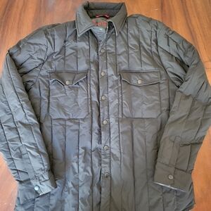 $348 ROBERT GRAHAM QUILTED PUFFER BLACK FIELD JACKET / MEN’S LARGE NEW